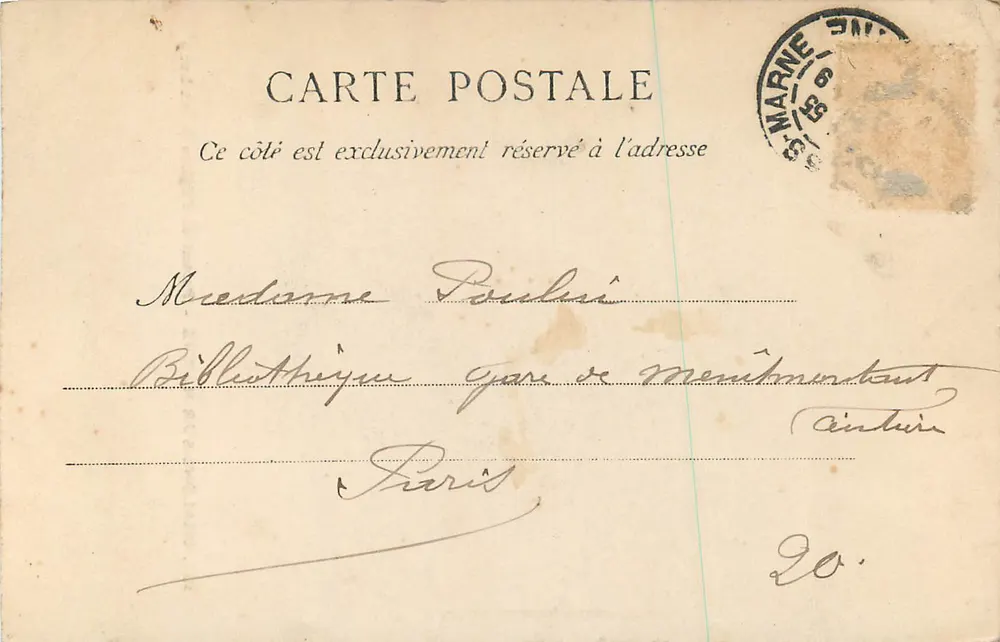 Chalons-sur-Marne — Portail de l'Église Saint-Loup — Rep et Filiatte, Éditeurs, Château-Thierry, n°157 - Verso