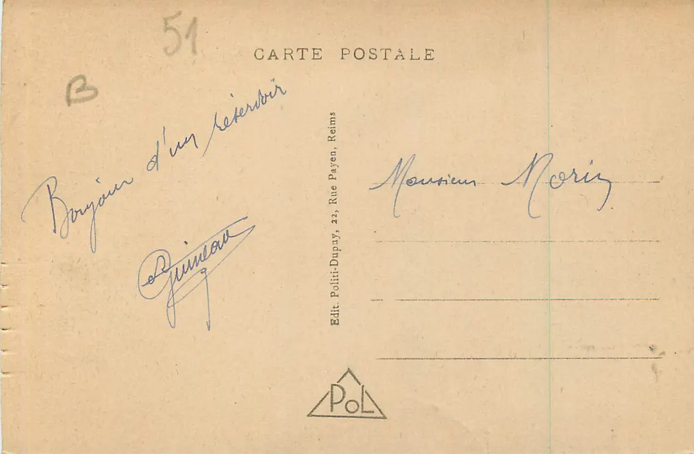 Reims - Die Porte Mars - Alte gallo-römische Pforte — Pol, n°606 - Rückseite