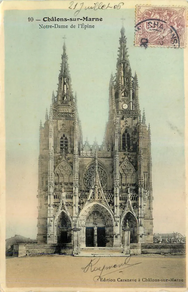 Châlons-sur-Marne — Notre-Dame de l'Épine — Edición Cazanave - Anverso