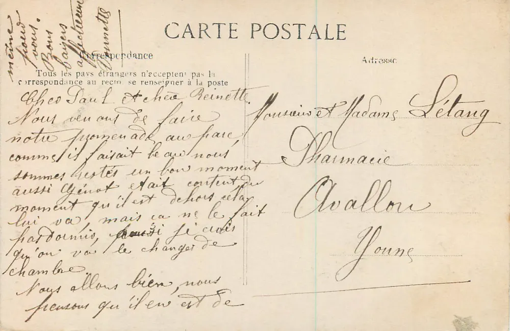 Reims — Intérieur de la Cathédrale - Grande Nef — Éditeur E.P.D. n°171 - Verso