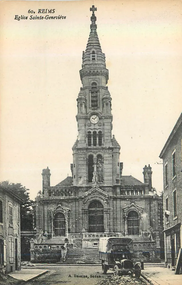 Igreja de Santa Geneviève — Reims — A. Euizaine, Sedan - Frente