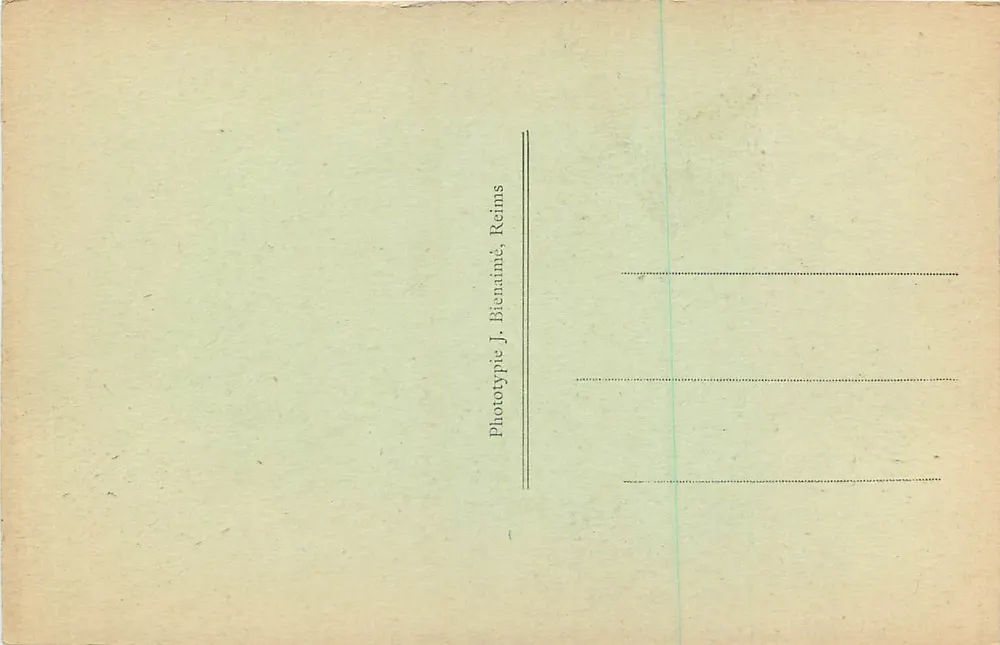 Reims — A Catedral — L. Michaud editor, Reims - Verso