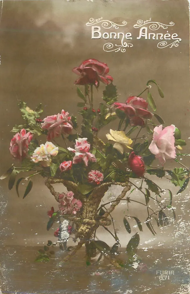 Buquê de rosas — Boa Ano — Furia 671 - Frente