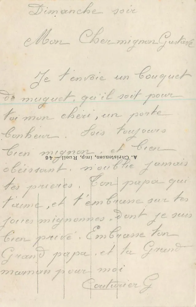 Muguet porte bonheur — éditeur Miminosa, n° 576 - Verso