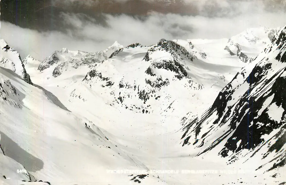 Wilhorspitze, Schrandele, Berglasspitze, Wilder Hütten — Alpes austríacas — Fotografia verdadeira - Frente