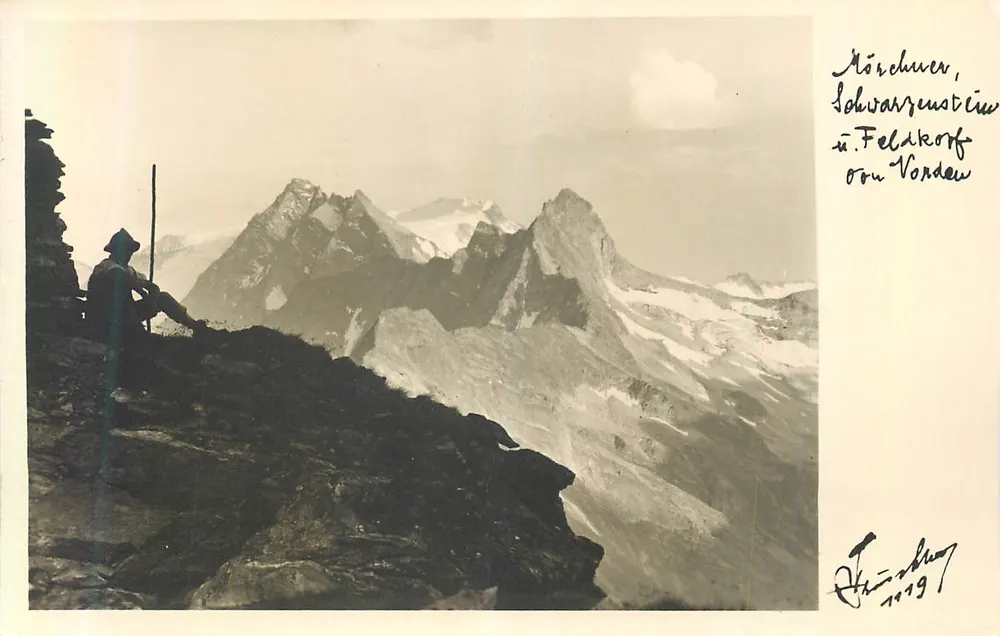 Mörschner, Schwarzenstein e Feldkofel de Vorderen — Hans Huschka, Mayrhofen, Tirol - Frente