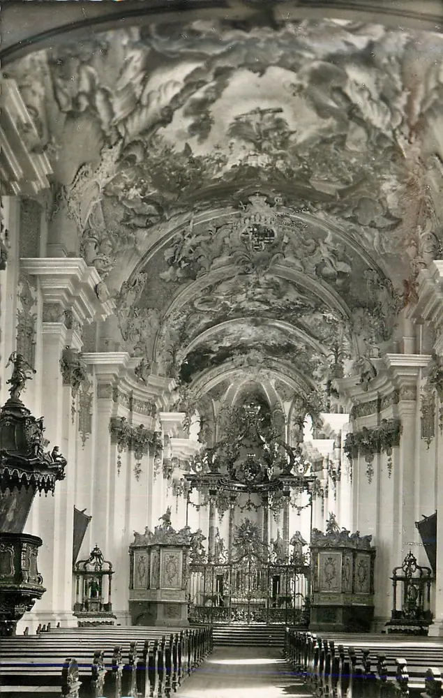 Trier, Paulinus-Kirche — Decorações de teto — Cramer's Kunstanstalt KG, Dortmund - Frente