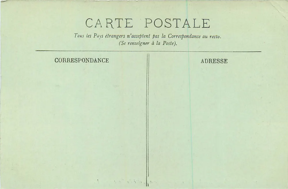 Compiègne — O Castelo — A fachada, lado do Parque — LL. - Verso