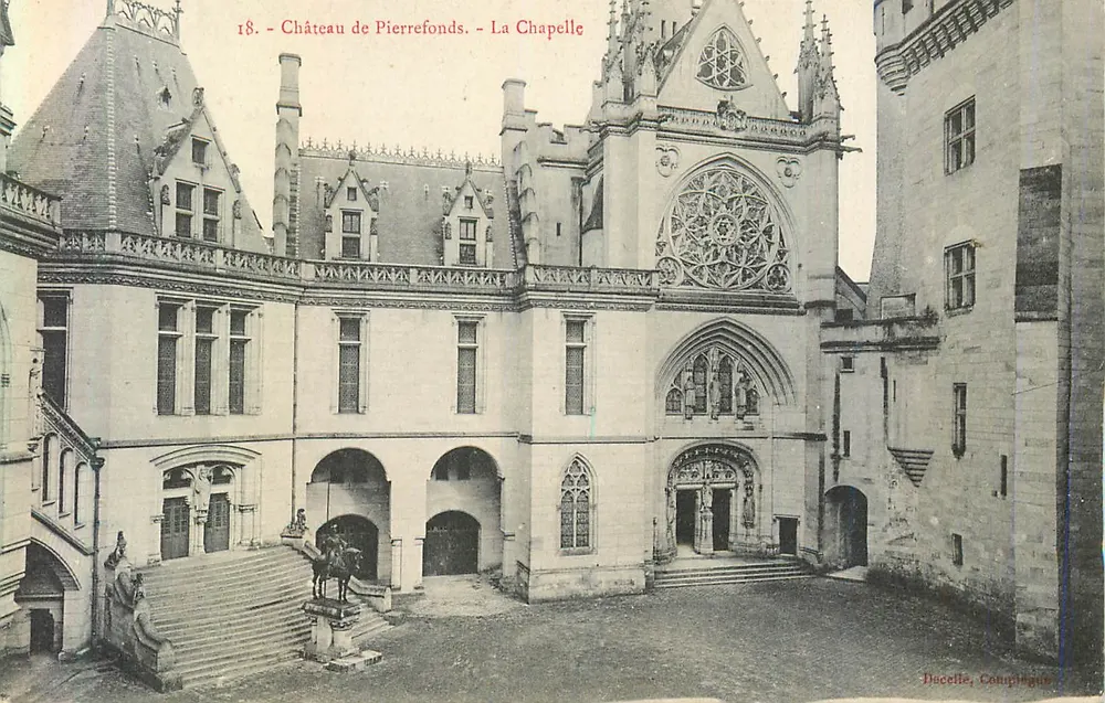 Castelo de Pierrefonds — A Capela — Ducelle, Conquingue - Frente