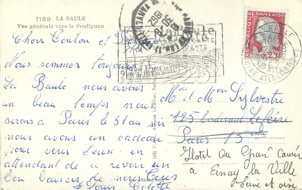 La Baule — Vue générale vers le Pouliguen — Récé-Photo - Verso