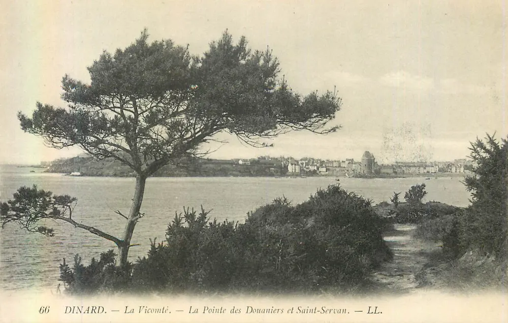 Dinard — La Vicomté — La Pointe des Douaniers et Saint-Servan — LL. - Recto