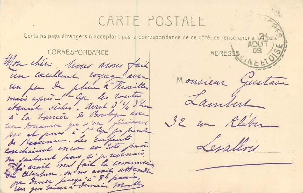 Le Breuil — As Avenidas em X — P. F. Phot - Verso
