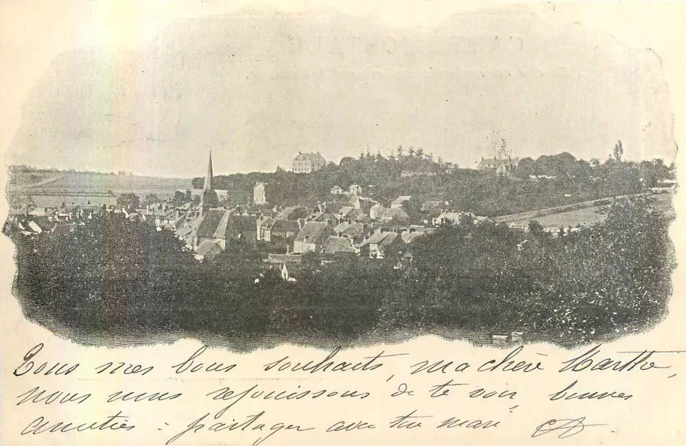 Vue panoramique de Saint-Évroult — éditeur non visible - Recto