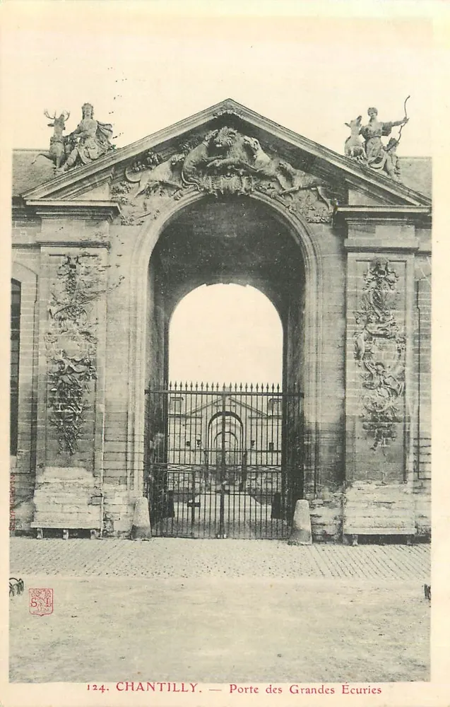 Chantilly — Porta das Grandes Estabulagens — Editor anônimo, n° 124 - Frente