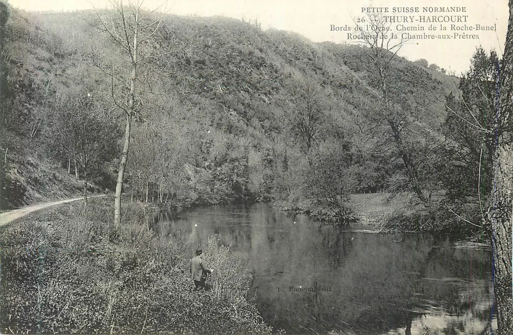 Ufer der Orne — Straße von Roche-Bunel — Thury-Harcourt — Faucon, Verlag 26 - Vorderseite
