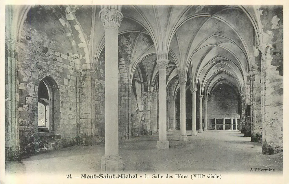 Mont-Saint-Michel — Die Gasthalle (13. Jahrhundert) — A l’Hermine, n°24 - Vorderseite
