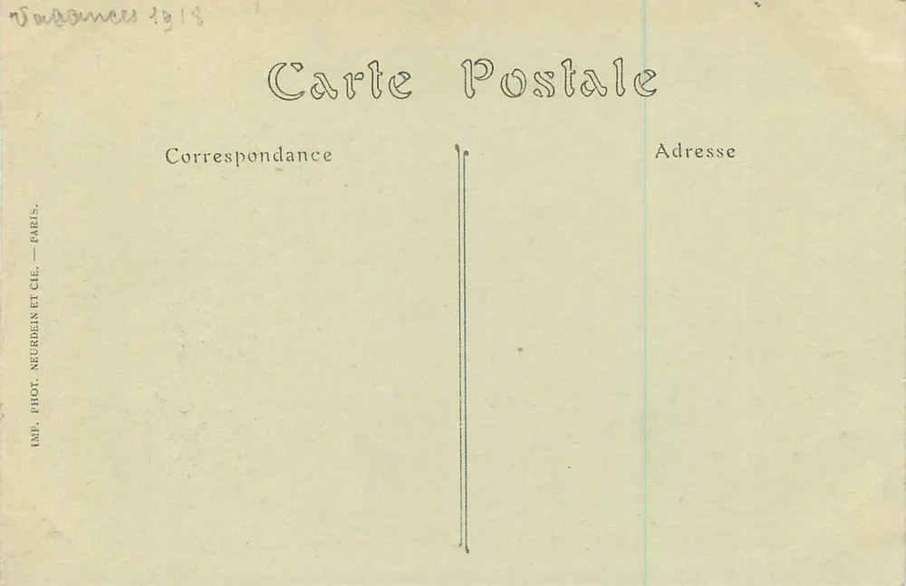 Tonquedec (Côtes-du-Nord) — Le Château, vue d'ensemble (côté Ouest) — IMP. PHOT. NEURDEIN ET CIE, PARIS - Verso
