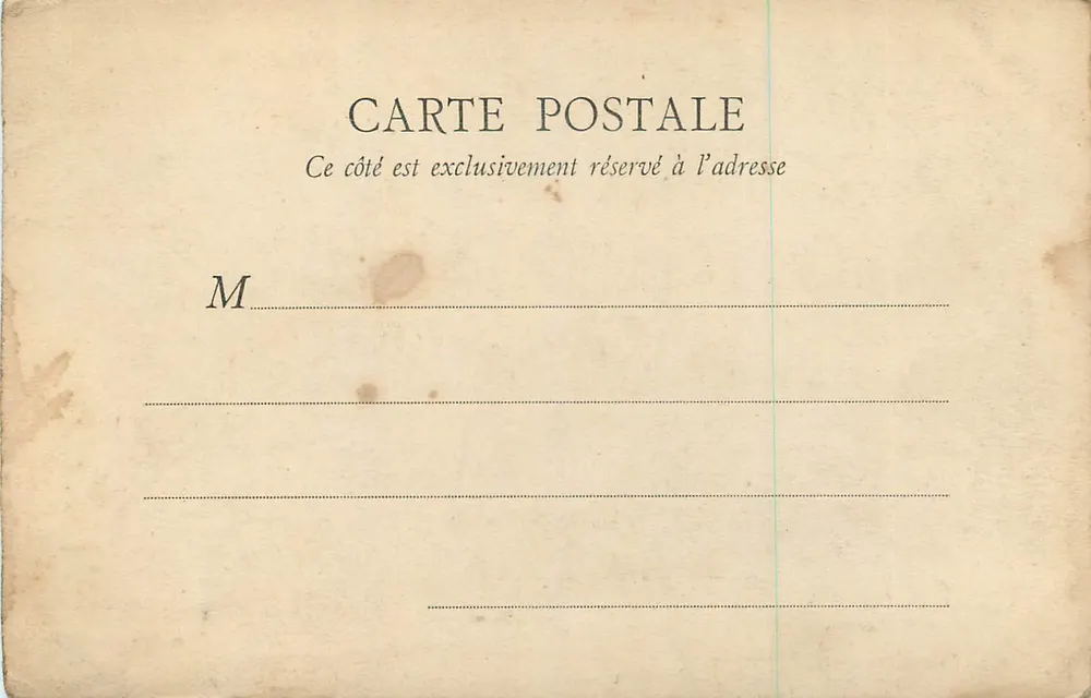 Fontainebleau — Chambre à coucher de Mme de Maintenon — B.F., Paris - Verso