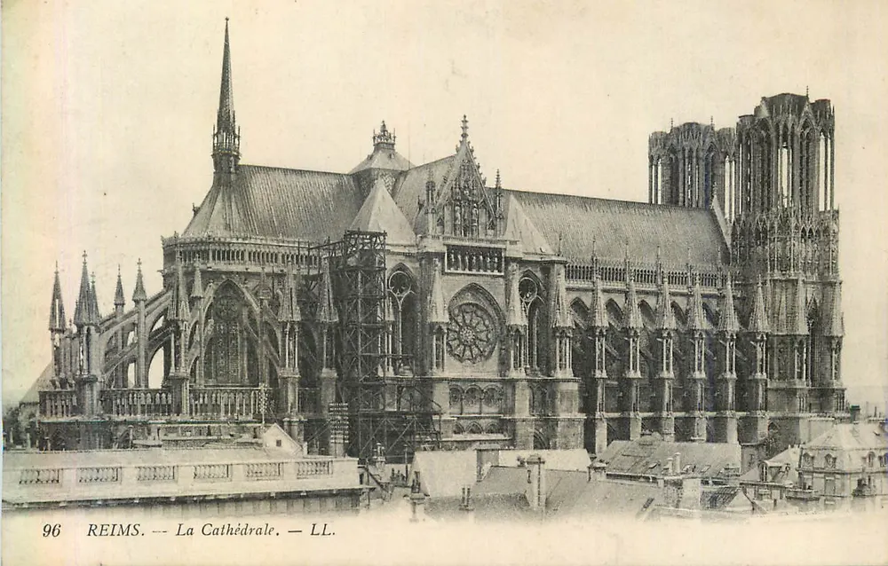 Reims — A Catedral — LL. — n° 96 - Frente