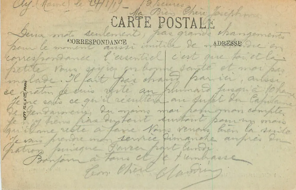 Ay-Champagne (Marne) — La Marne — Le Petit Pont — Edit. Mover, Ay - Verso