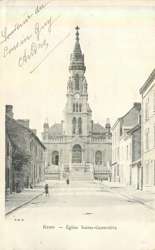 Reims — Igreja de Santa Geneviève — P.-D. R. - Frente