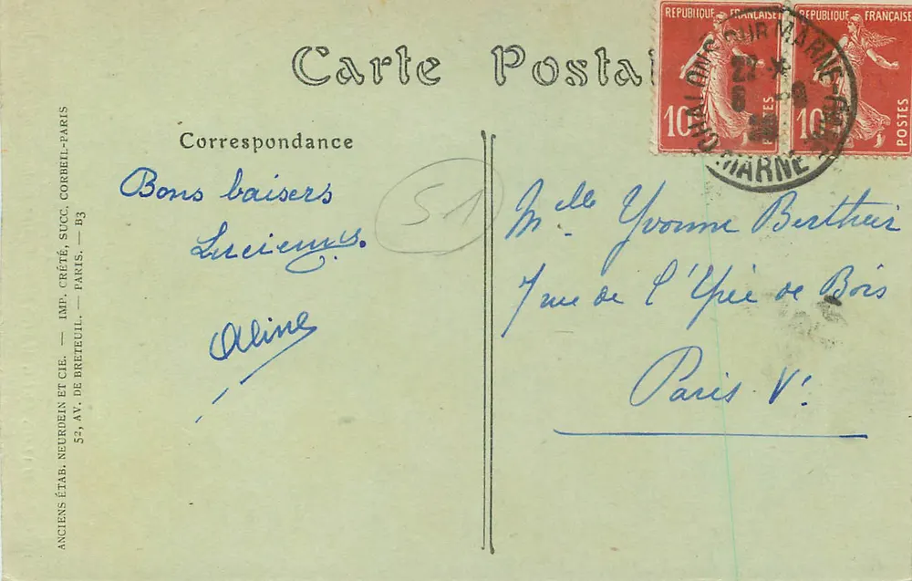 Chalons-sur-Marne — Igreja de Nossa Senhora — JND hot. - Verso
