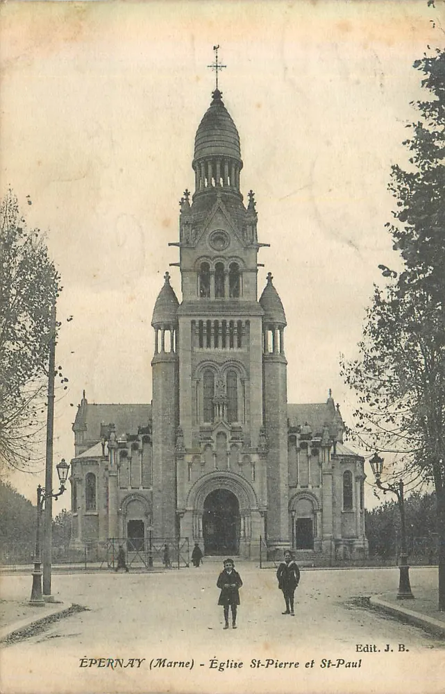 ÉPERNAY (Marne) - Église Saint-Pierre et Saint-Paul — Edit. J.B. - Recto