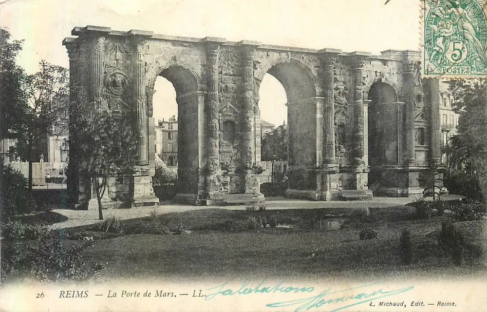 Reims — A Porta de Marte — L. Michaud, Editora — Reims - Frente