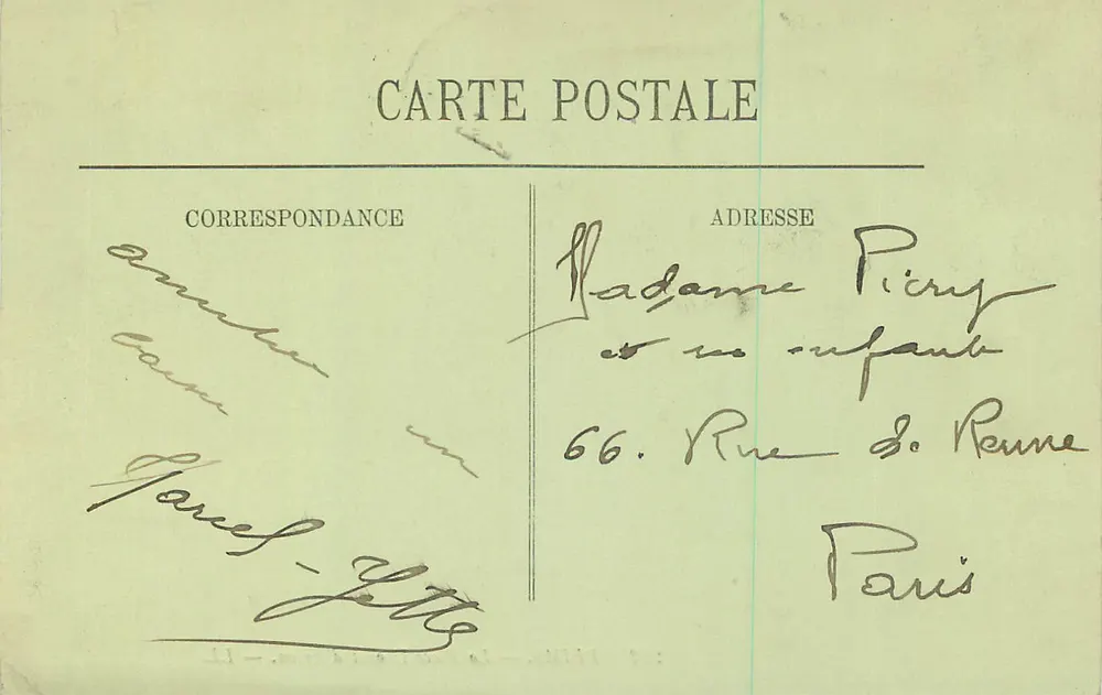 Reims — A Praça Drouet d'Erlon — LL. n°202 - Verso
