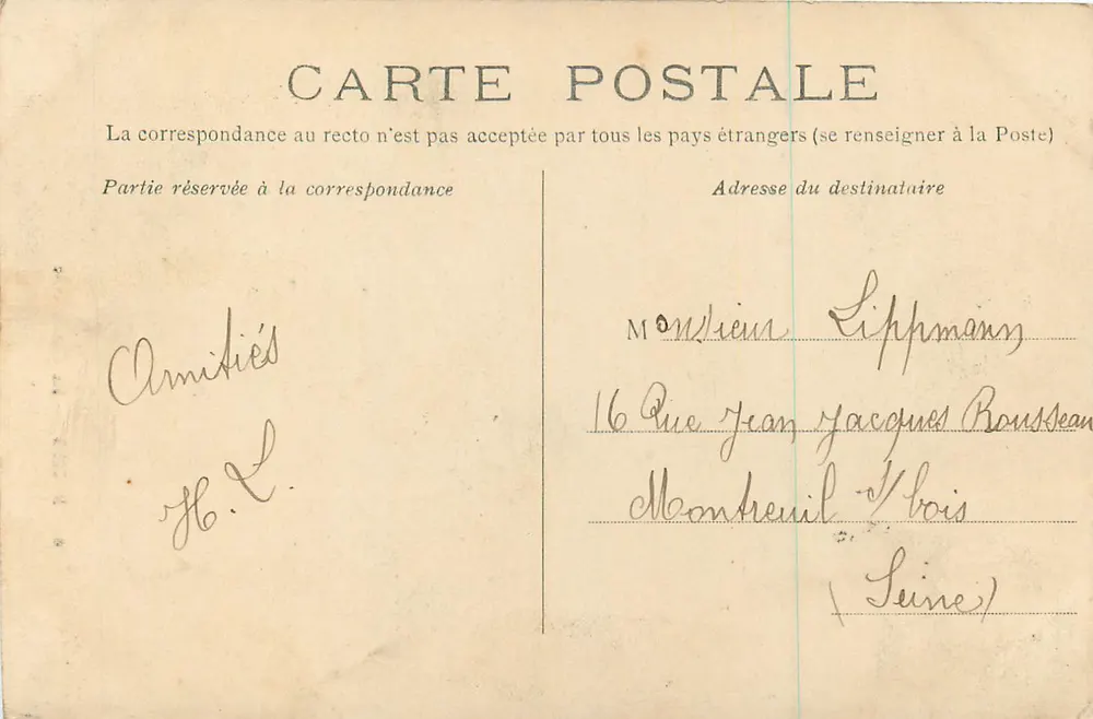 Reims — A Catedral — Editor REI n°61 - Verso
