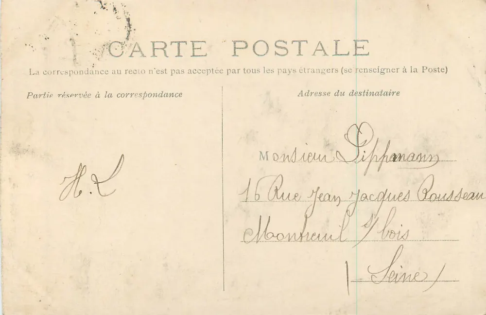 Reims — Arco do Triunfo Romano — editor desconhecido, n° 100 - Verso
