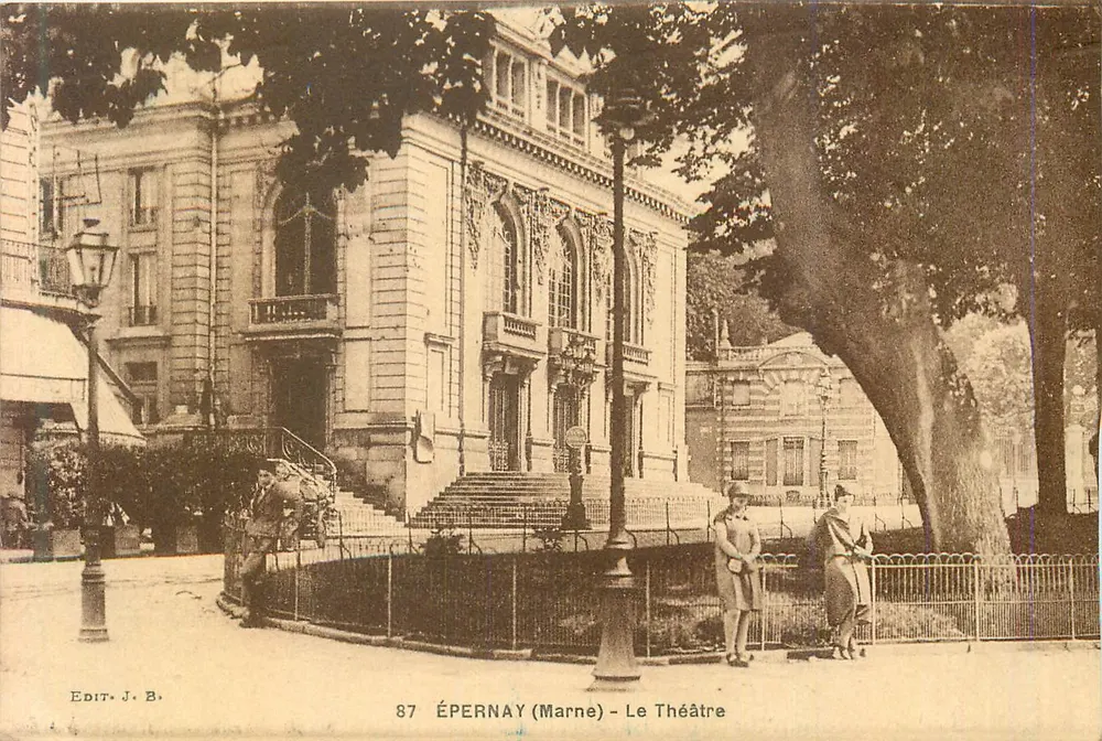 Épernay (Marne) - Teatr — Wyd. J. B. nr 87 - Awers