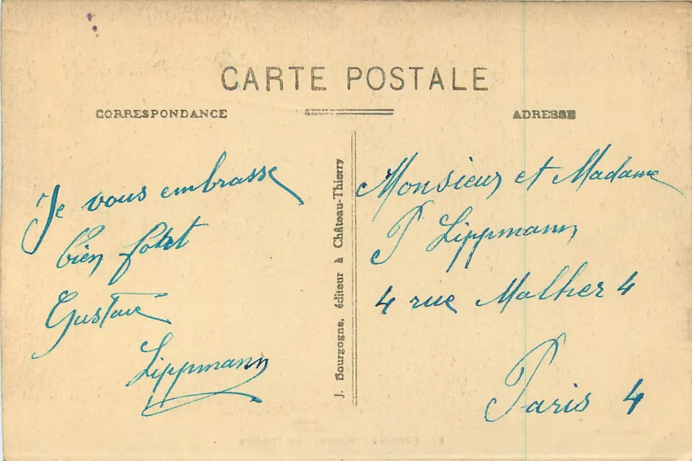 Épernay (Marne) - Teatr — Wyd. J. B. nr 87 - Rewers