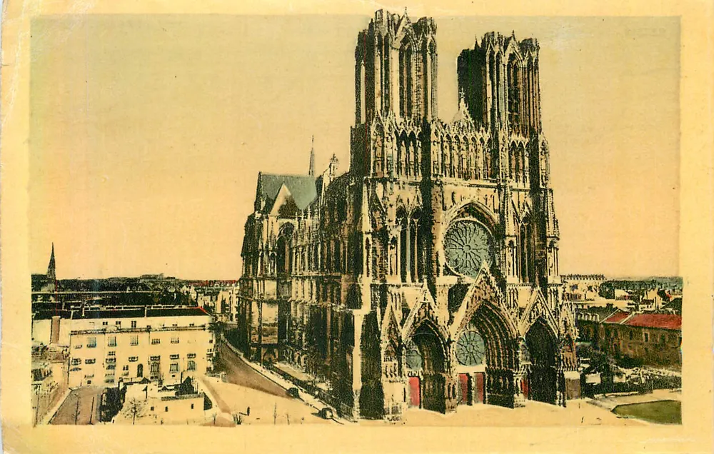 Reims - A Catedral — Jacques Fréville, Editor, 22 rue d'Art, Reims - Frente