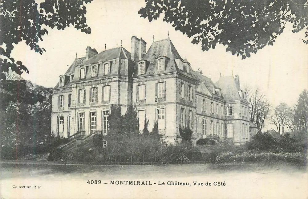 Montmirail — El Castillo, Vista Lateral — Colección R.F. n°4089 - Anverso