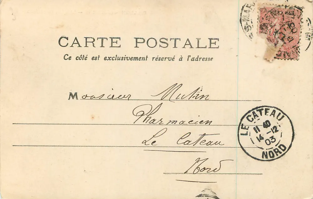 Chalons-sur-Marne — A Igreja de São João — Fototipia R. Repel em Château-Thierry, coleção R.F. - Verso