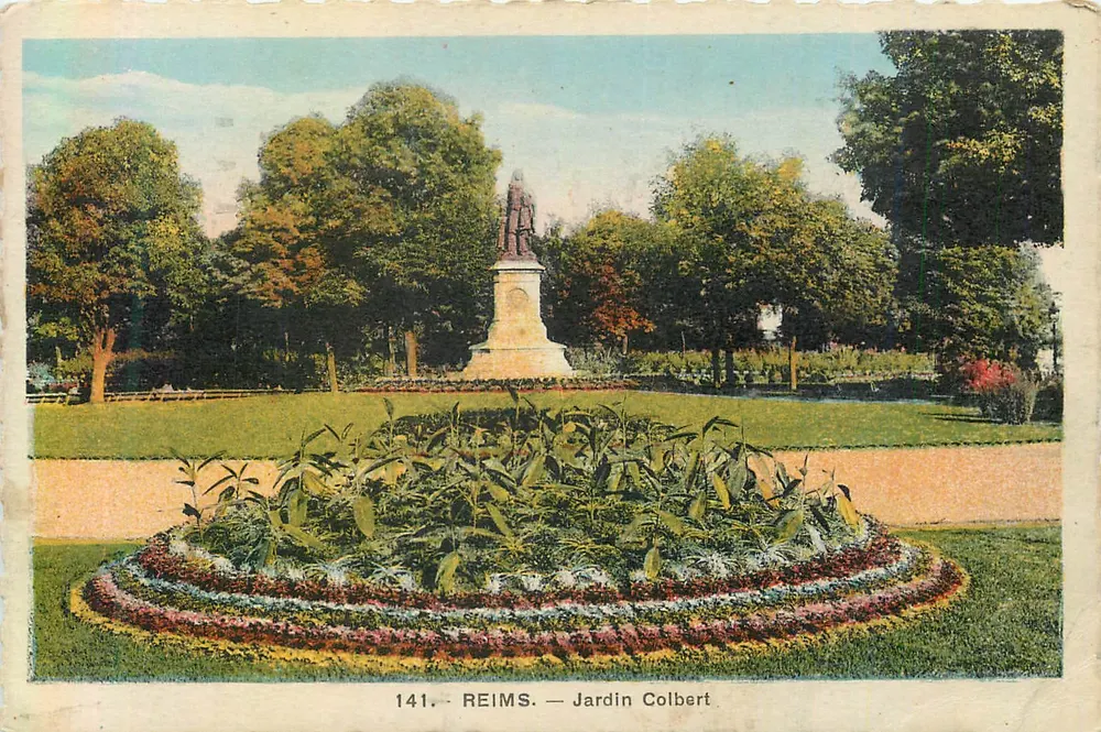 Reims — Jardim Colbert — Jacques Fréville, editor n°141 - Frente