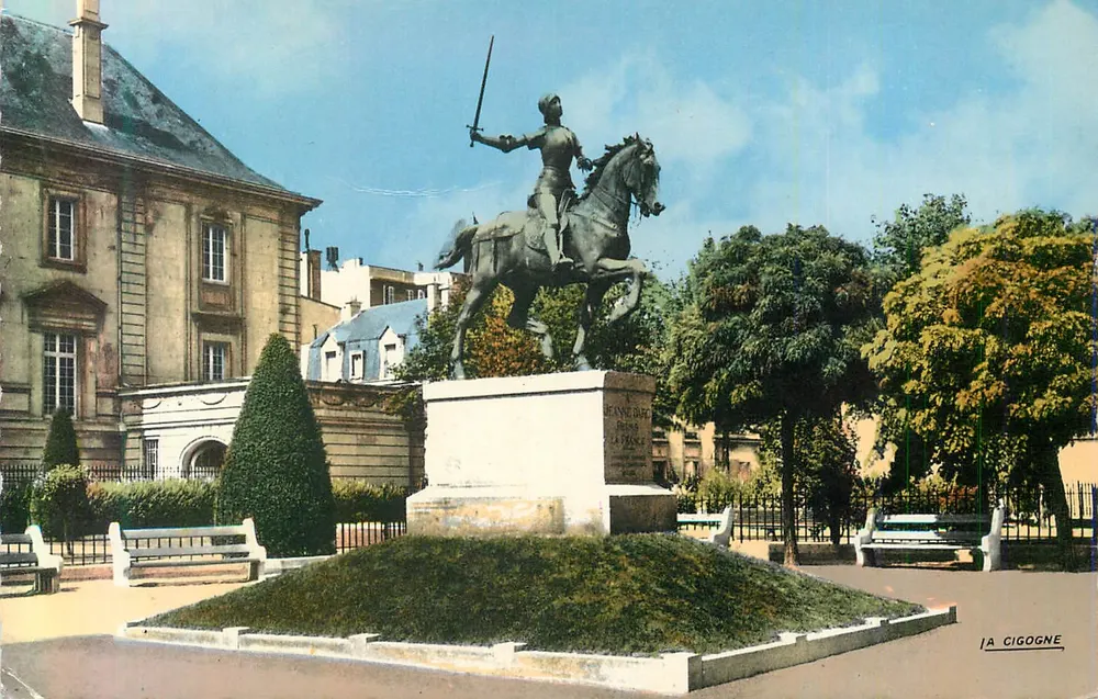 Statue de Jeanne d'Arc à Reims — Éditions La Cigogne, n° 51.454.59 - Recto