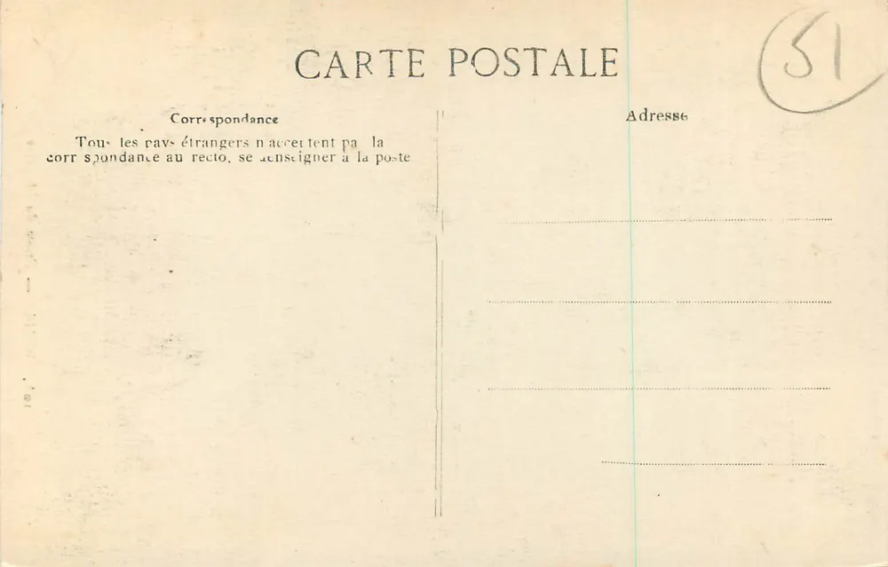 Reims — Porta do Capítulo — Editor E.D. n°103 - Verso