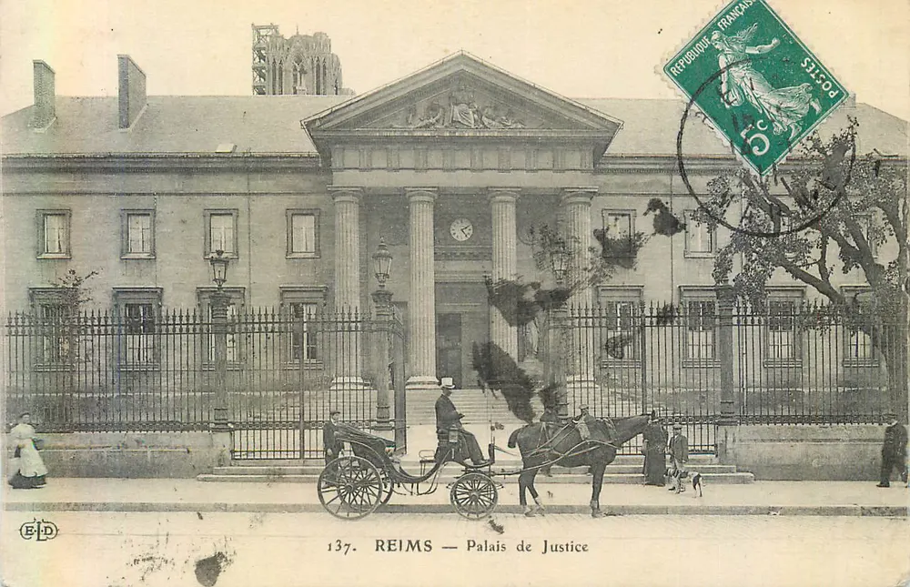 Reims — Palácio de Justiça — Editor E.P.D. n°137 - Frente