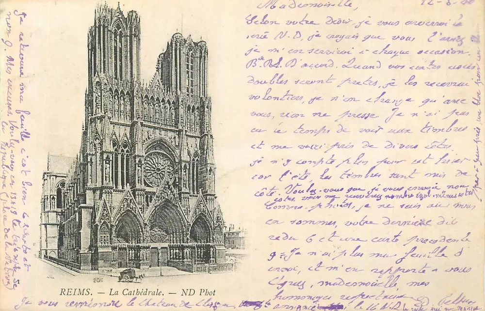 Reims — A Catedral — ND Pbot - Frente