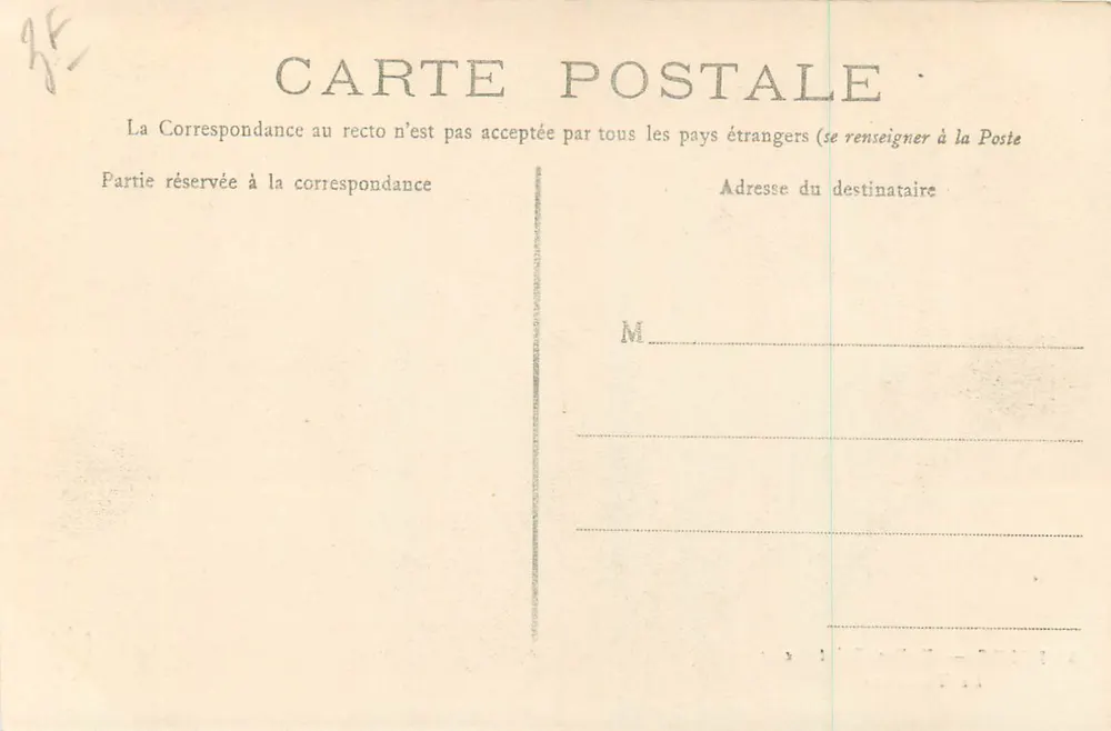 Reims - A Igreja - O Túmulo — editor 'L. Egli' n° 34 - Verso