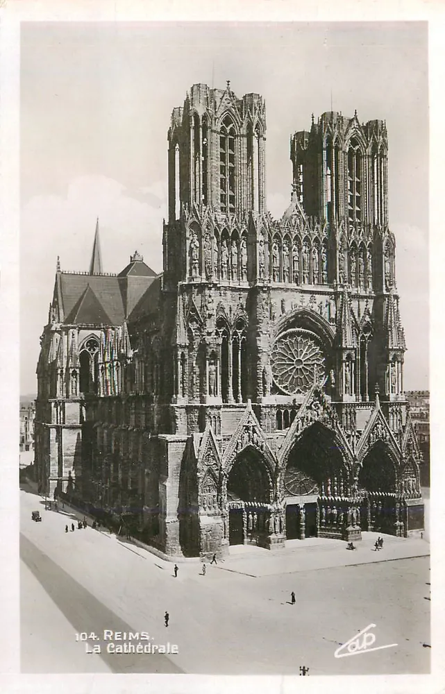 Reims — A Catedral — editor Cab, n° 104 - Frente
