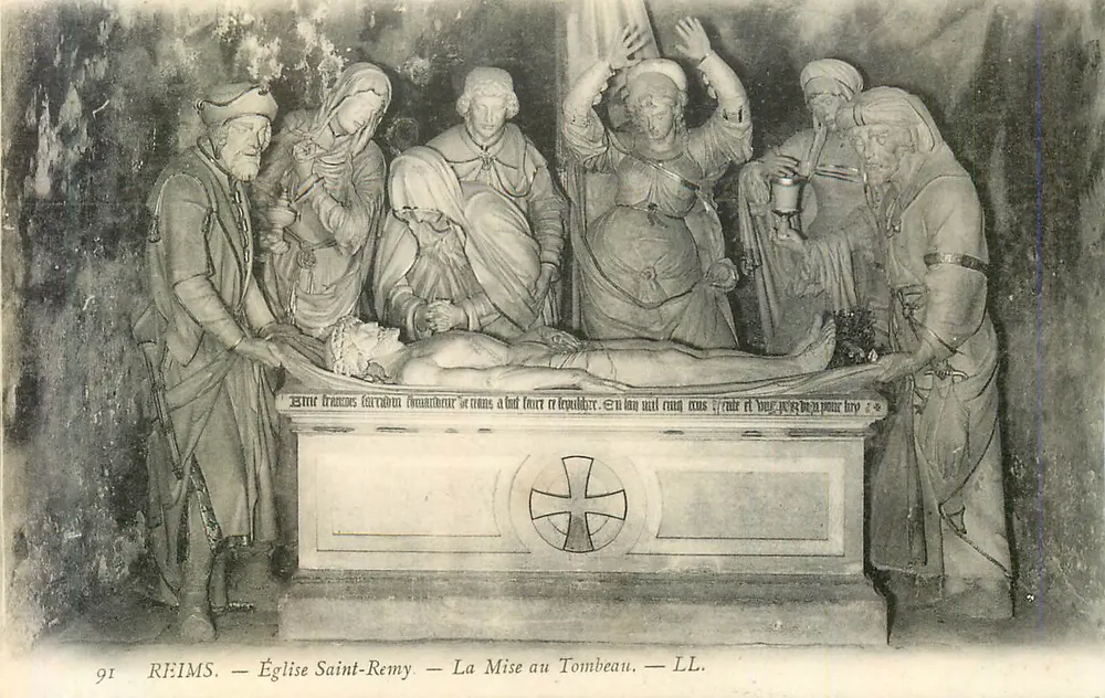Reims — Kirche Saint-Rémy — Die Abnahme vom Kreuz — LL - Vorderseite