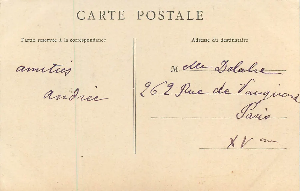 Reims — Cathédrale, le Grand Portail — Phototypie A. Rep et Filliette, Collection Thierry - Verso