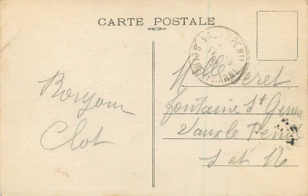 Reims — Igreja de Santa Clotilde — G. Graff et Lambert, edição Reims, n°14 - Verso