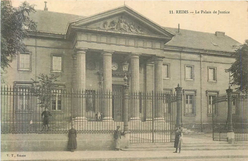 Reims — Het Paleis van Justitie — V. T., Reims - Voorkant