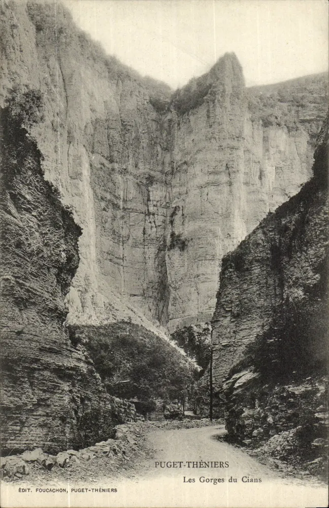 As Gorges do Cians — Puget-Théniers — Édit. Foucachon - Frente