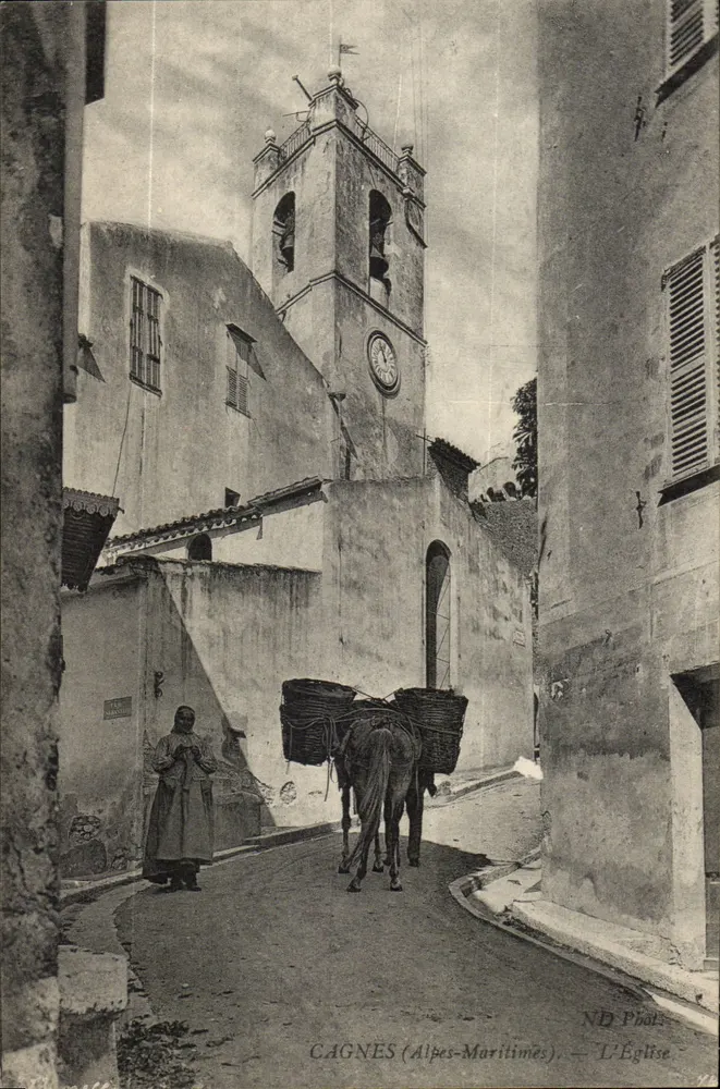Cagnes (Alpes-Maritimes) — A Igreja — ND Phot. - Frente