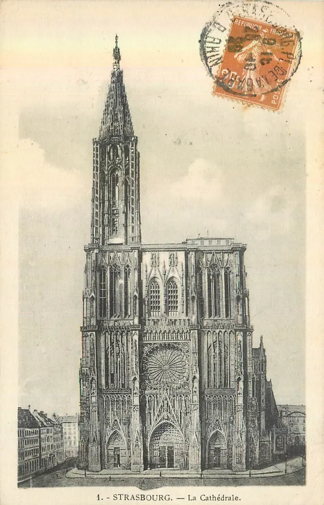 Strasbourg — A Catedral — Félix Rüib, editor, n°1 - Frente